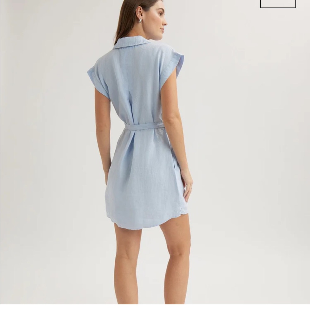 Bella Dahl Light Blue Tunic  Dress with belt